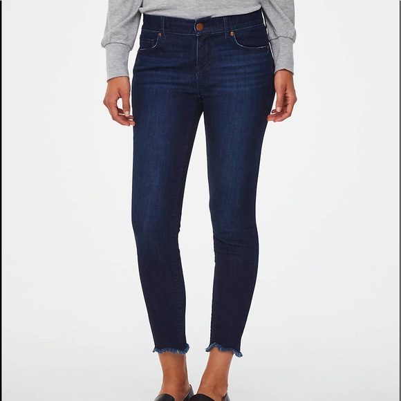 LOFT Denim - **NWT** LOFT MODERN SKINNY CHEWED HEM JEANS